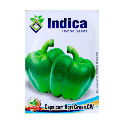 Capsicum Agri Green Seeds - Vegetable Hybrid Seeds (pack of 5)