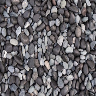 B/W multicolour river pebbles