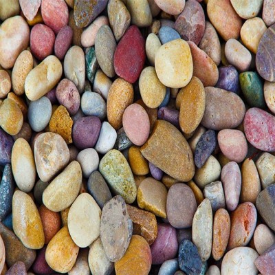 Natural multicolour pebbles