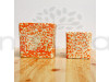 4.5 inch Combo Set Drop Texture Square  Ceramic Pot