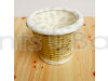 4.5 inch Basket Glossy White Shade Ceramic Pot
